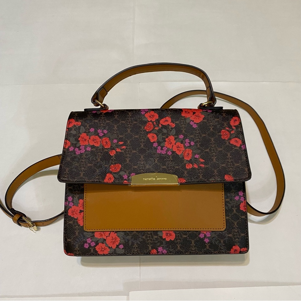 Nanette Lepore Floral Brown Handbag - Picture 4 of 16